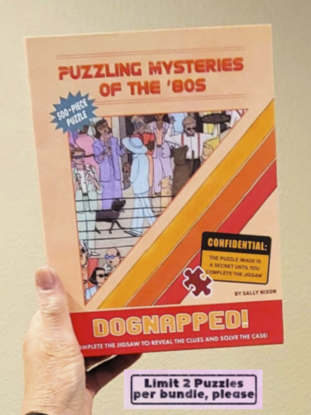 DOGNAPPED Puzzling Mysteries of the 80s JIGSAW PUZZLE 500 pieces